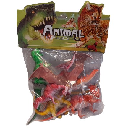 اسباب بازی دایناسور گوشتی 6 عددی