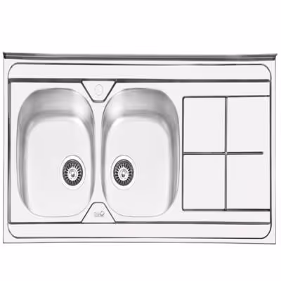 سینک ظرفشویی 1041 روکار ایلیا استیل