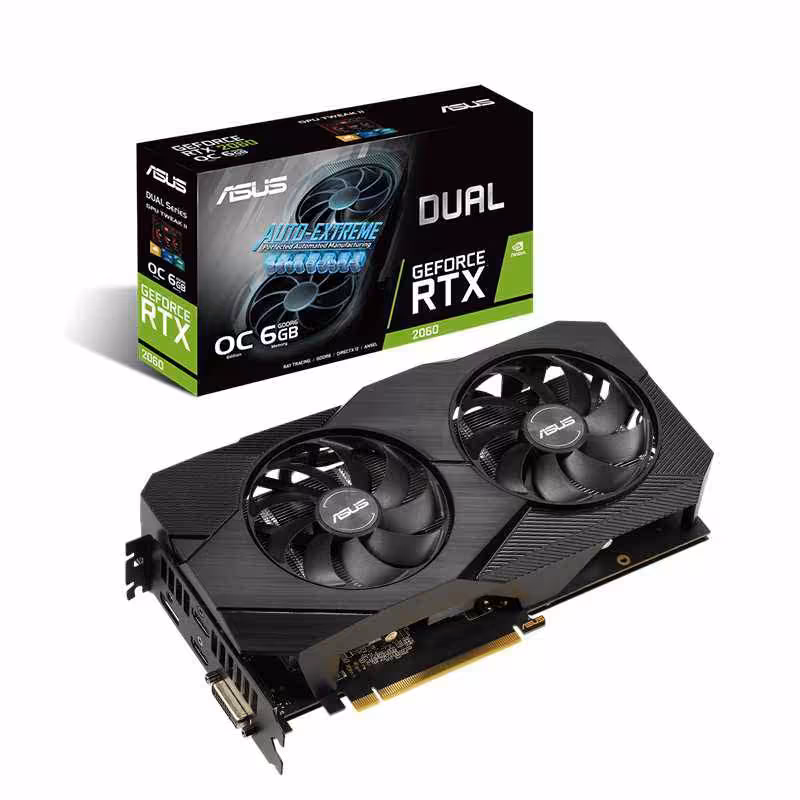 خرید کارت گرافیک ایسوس Graphics ASUS DUAL RTX2060 O6G EVO با بهترین قیمت