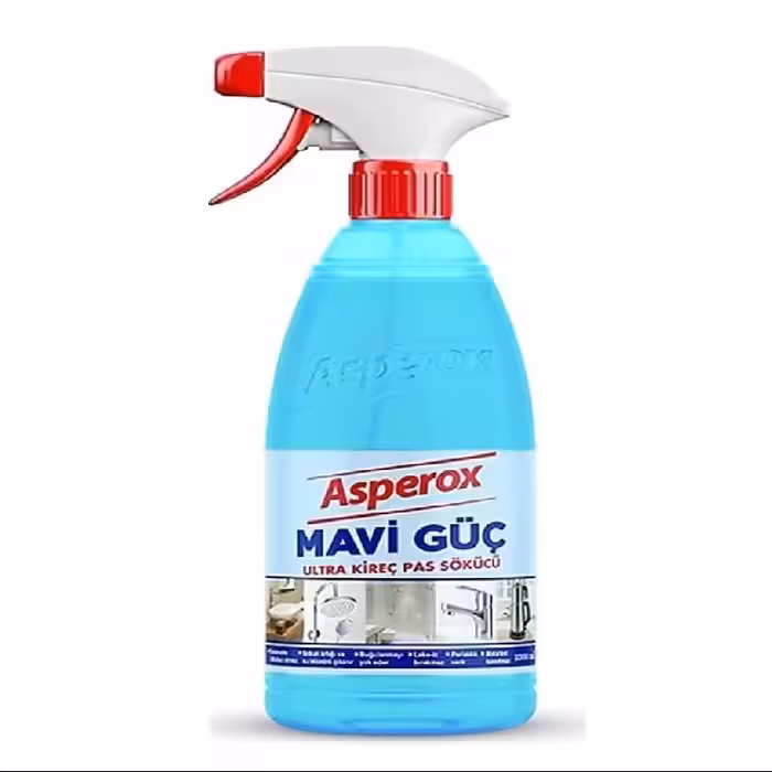 اسپری آسپروکس پاک کننده رسوب شیرآلات و سرامیک آبی حجم 1000 میل ASPEROX MAVI GUC 