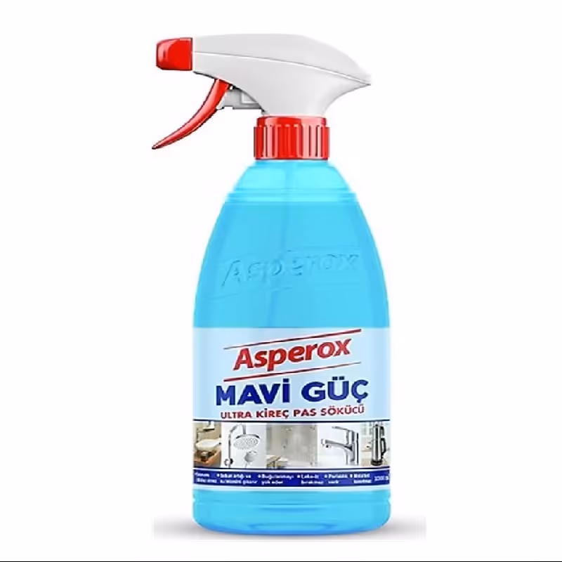 اسپری آسپروکس پاک کننده رسوب شیرآلات و سرامیک آبی حجم 1000 میل ASPEROX MAVI GUC 