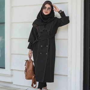 مانتو زنانه کرپ مانتو دانشجویی مدل شیک