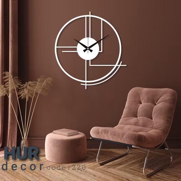  ساعت دیواری تمام فلز هور دکور  کد 220