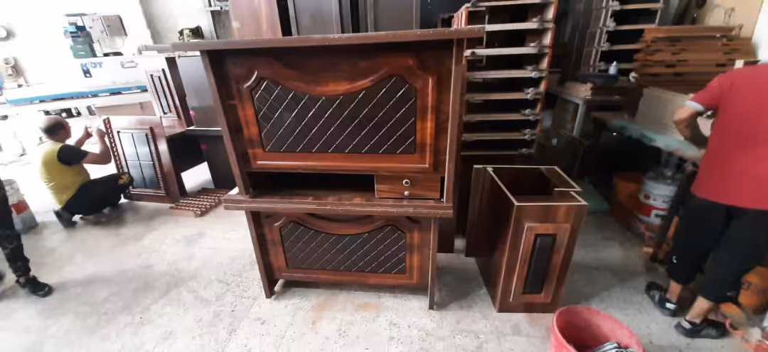 میز منشی پنل وکیوم دوکشو