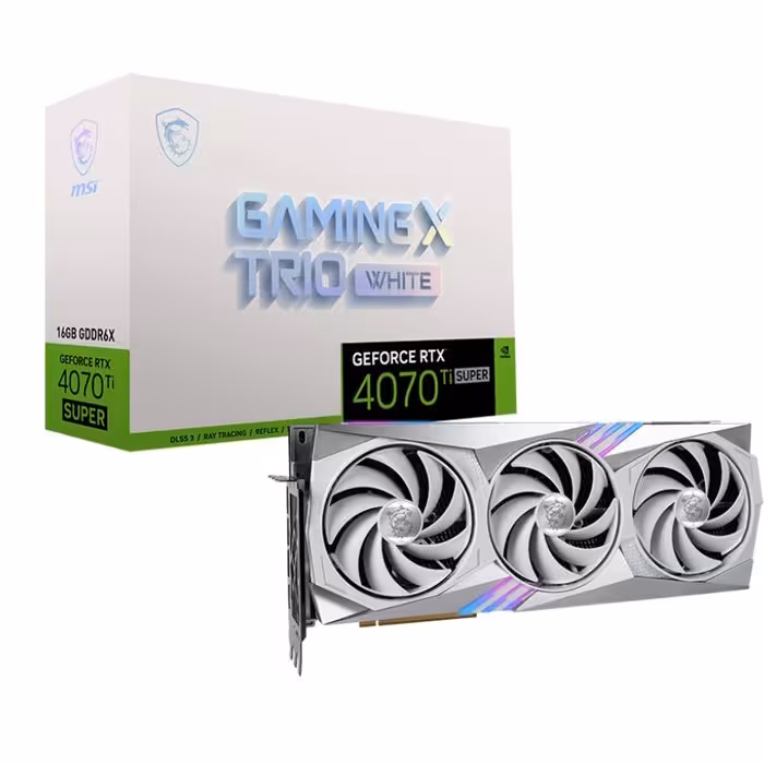 کارت گرافیک ام اس آی مدل GeForce RTX 4070 Ti Super 16GB Gaming X Slim White