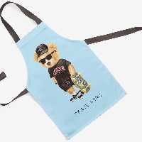 پیشبند تدی مخمل چاپ دیجیتال قابل شستشو و رنگ ثابت دارای آستر ضدآب کد 7