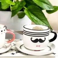 فنجان و نعلبکی طرح سیبیل