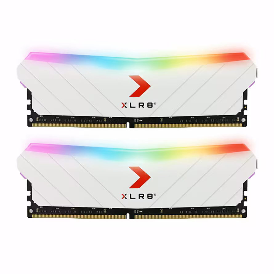 رم پی ان وای XLR8 EPIC-X RGB White 16GB 8GBx2 3600MHz CL18