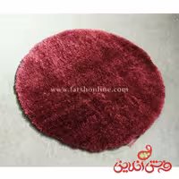 فرش گرد شگی ماسکو زرشکی