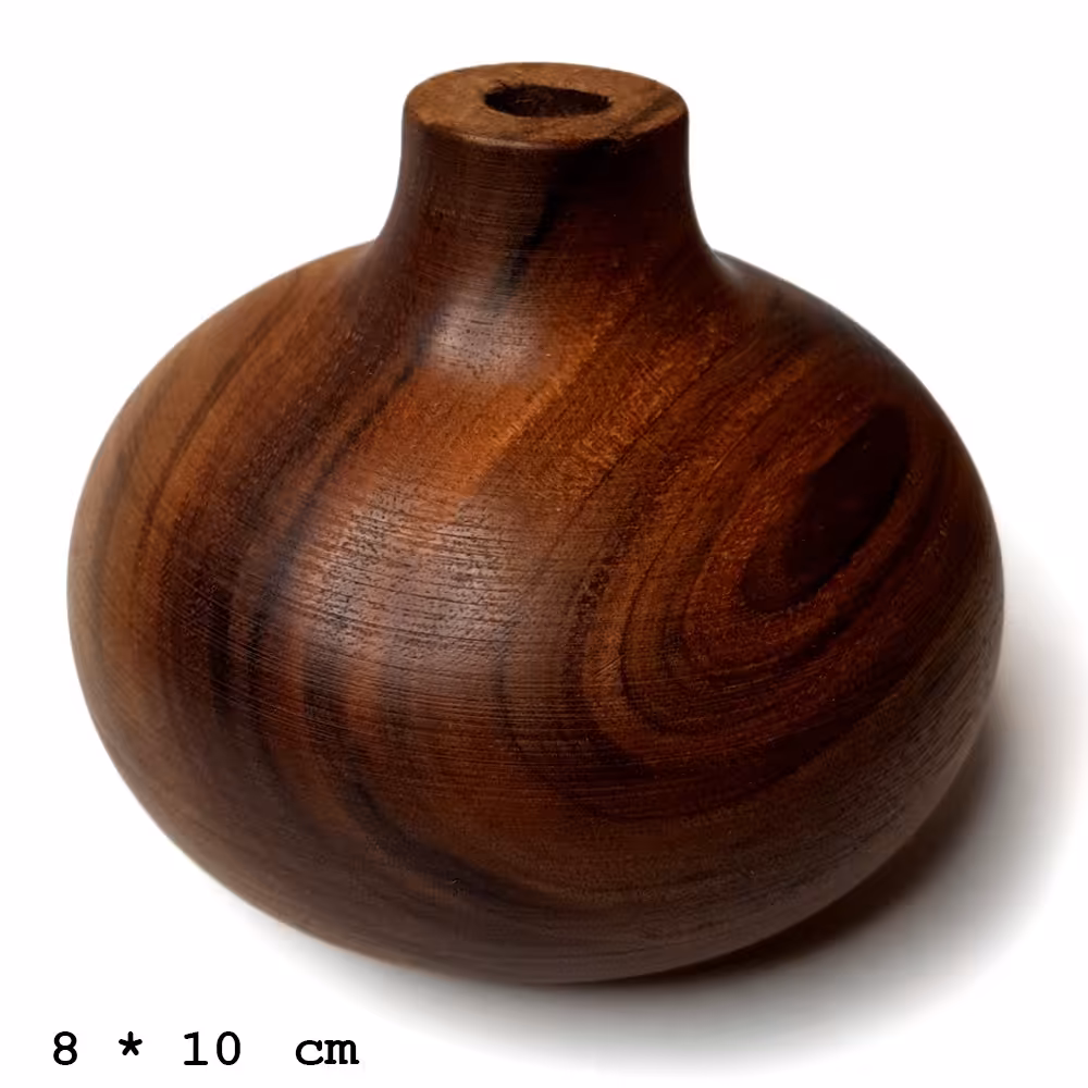 گلدان چوبی مدل دلسا 8cm