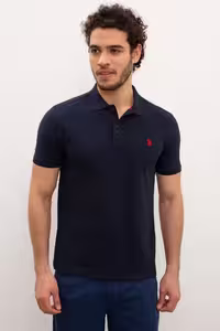 تی شرت یقه پولو آبی مردانه سرمه ای U.S. Polo Assn.