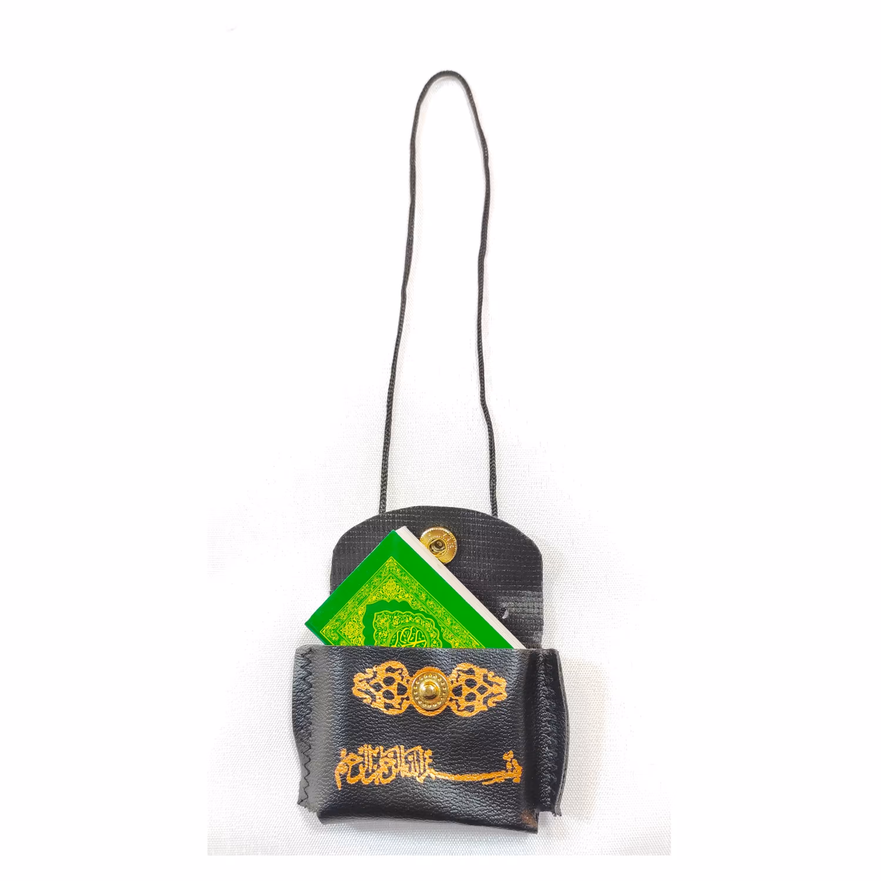 آویز قرآن ماشین چرمی همراه با قرآن