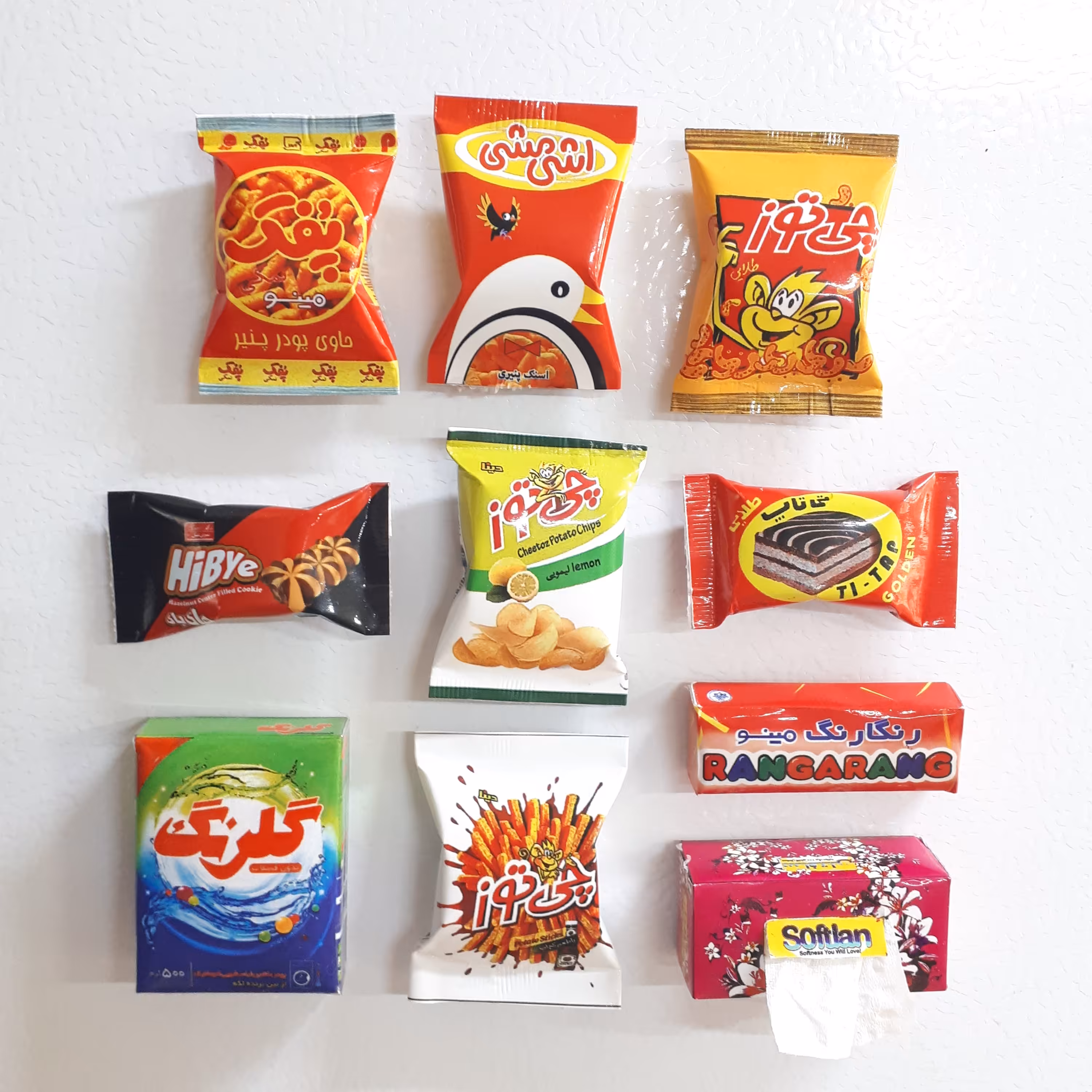 مگنت یخچالی طرح های سوپرمارکتی جذاب پک 5 عددی