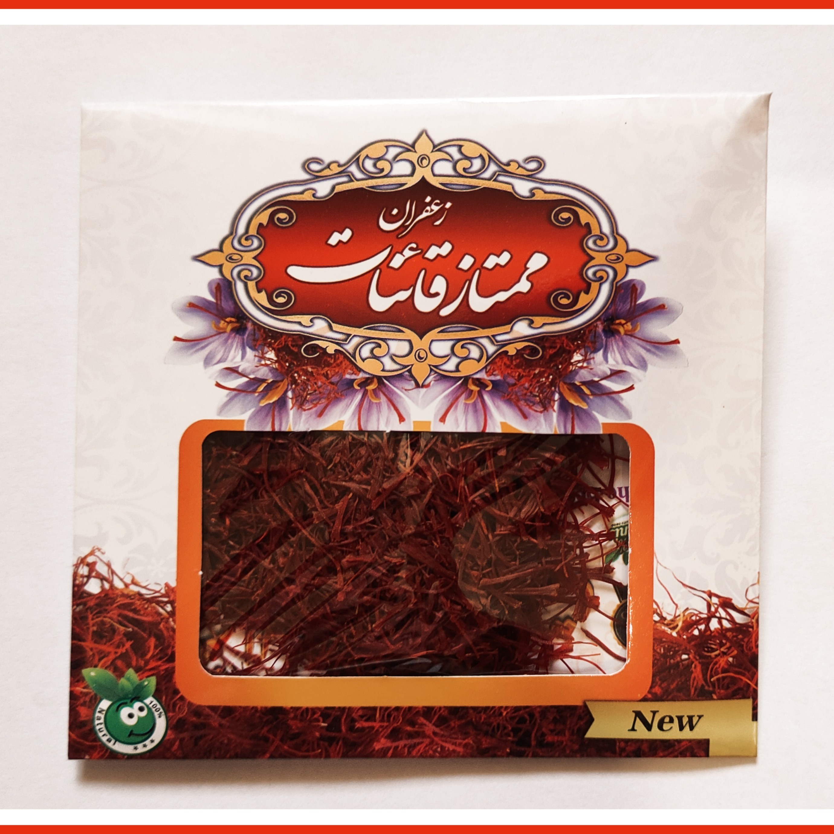 زعفران سرگل قائنات یک مثقالی بدون ریشه و سفیدی