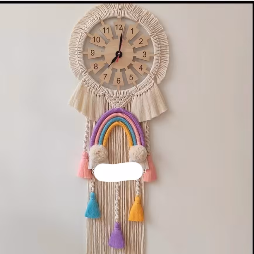 ساعت اتاق کودک مکرومه کد1