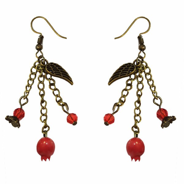 گوشواره طرح انارکدb190