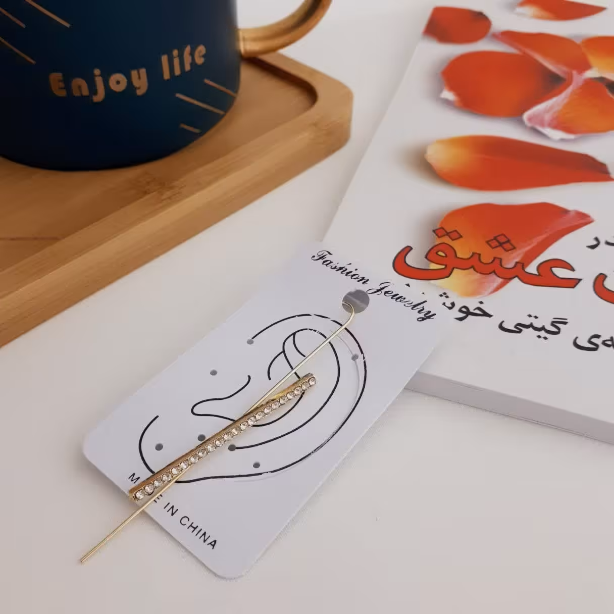 گوشواره کراس کد7811.آبکاری طلا.رنگ ثابت.ضدحساسیت 3