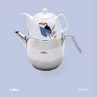 کتری قوری 2/5 لیتر لوله دار استیل یونیک un-7280