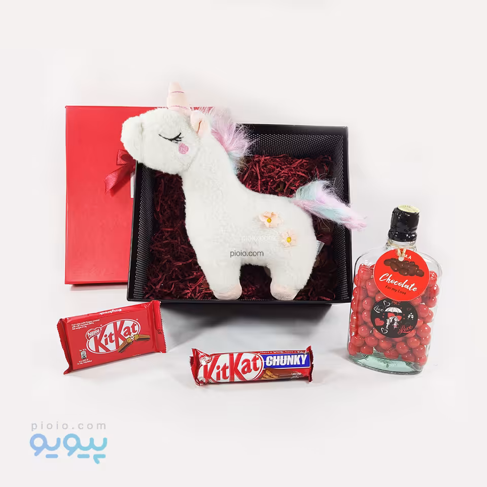 باکس کادو تولد با عروسک یونیکورن