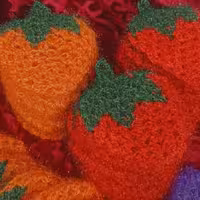 توت فرنگی بافتنی باقلاب 