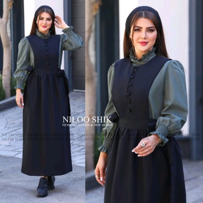 پیراهن زنانه داکرون مدل اطلس
