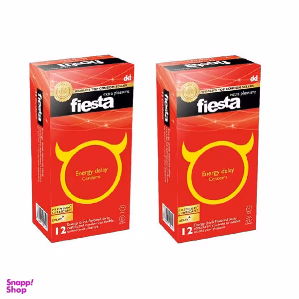 کاندوم فیستا (Fiesta) مدل Energy Delay بسته 2 عددی