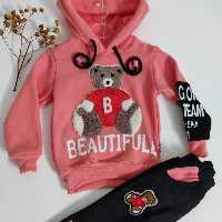 هودی شلوار اسپرت طرح خرسی