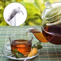 صافی قوری  مدل  چتری  تمام  استیل  ضد زنگ  