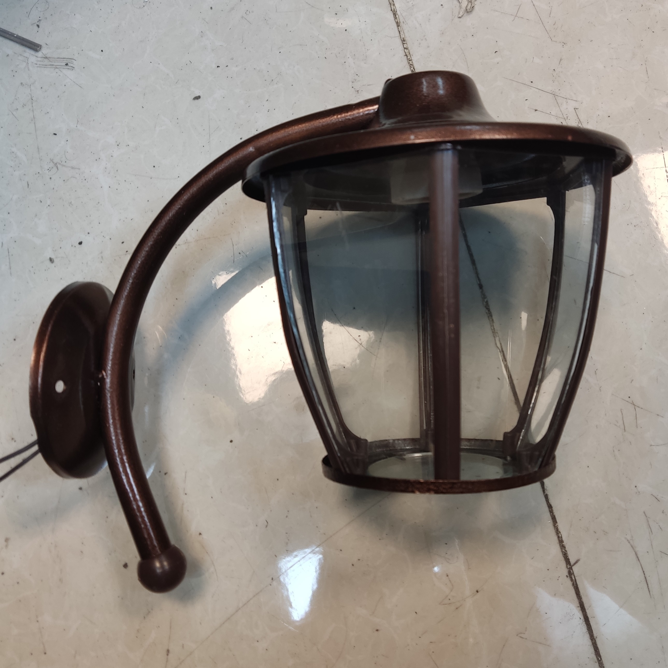 چراغ فلزی  کلاسیک ته باز مسی