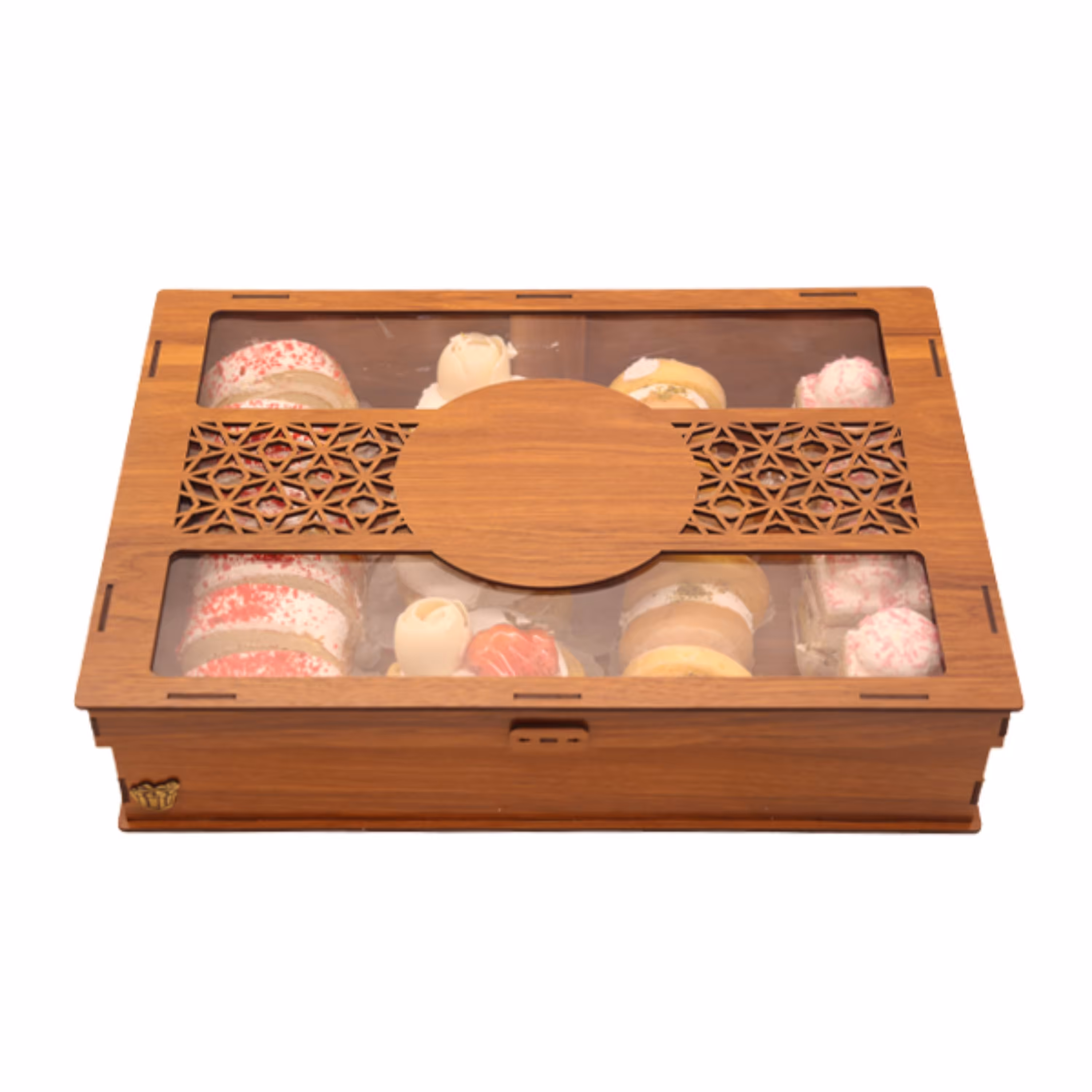 جعبه هدیه کادو جعبه شیرینی جعبه چوبی لوکس باکس کد LB702 