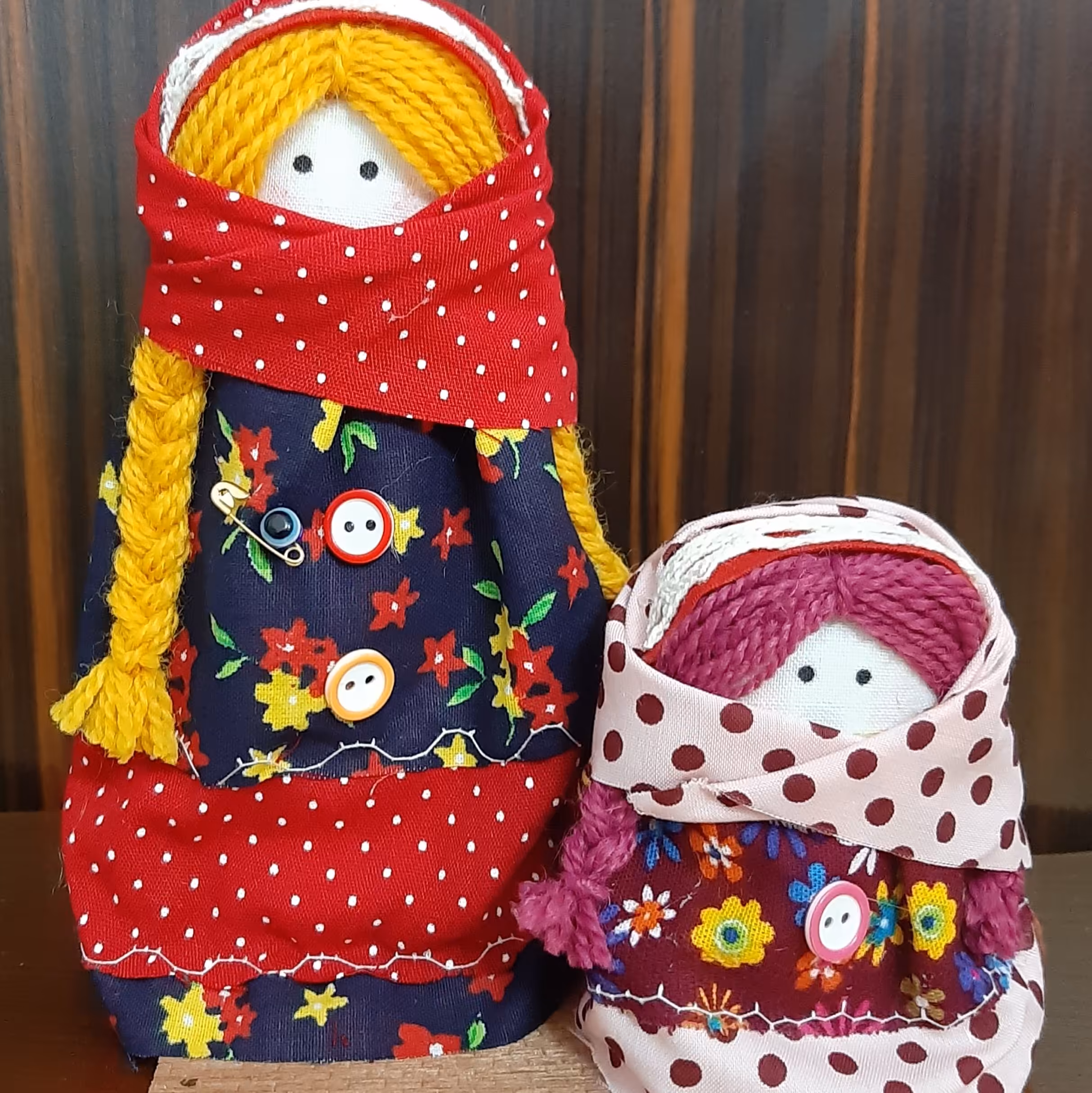 عروسک سنتی مادر و دختر