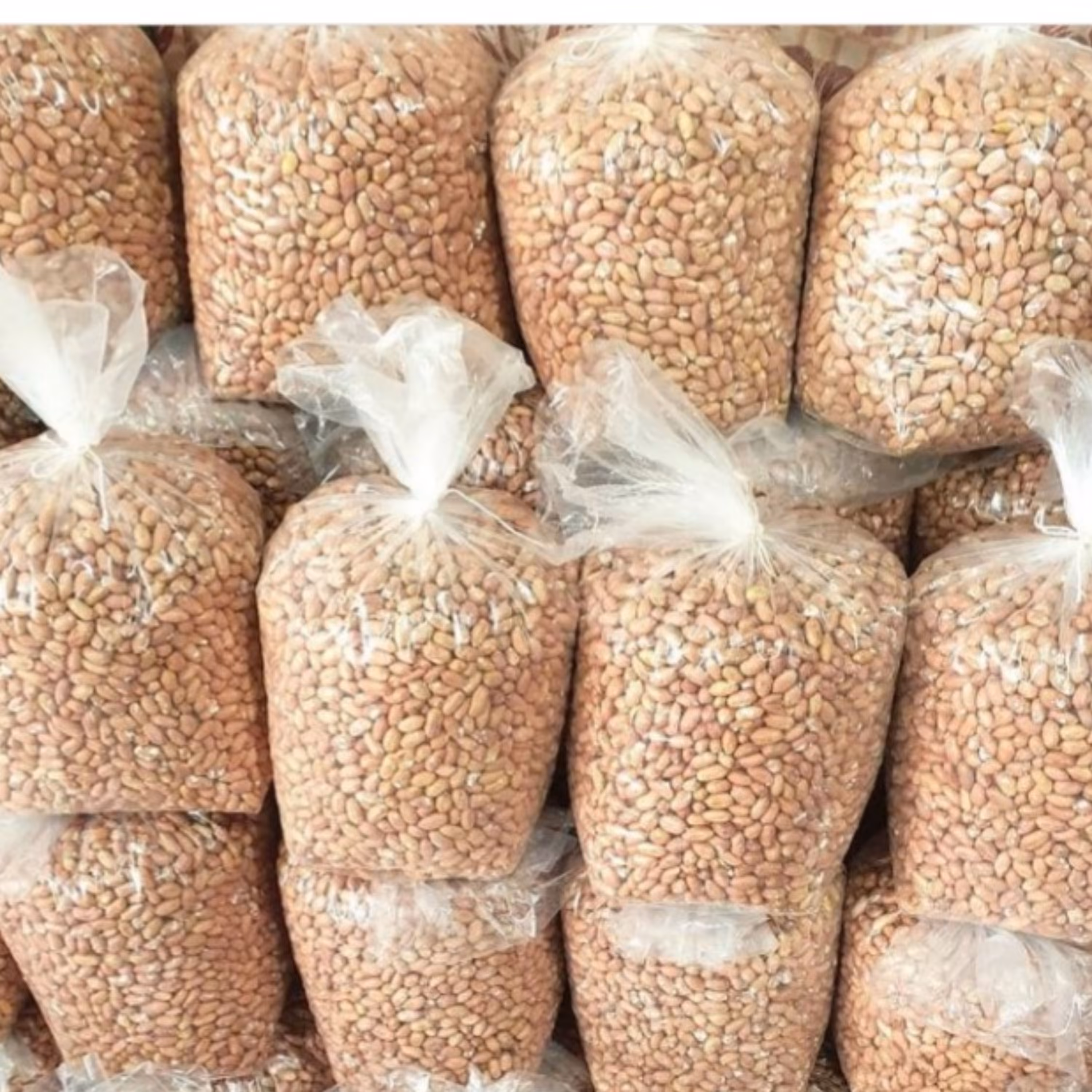 بادام زمینی دو کیلو سایز  درشت تازه ارسال رایگان