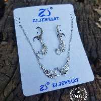 نیم ست فرشته طرح نقره