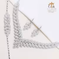 سرویس نقره درشت مدل گندمی مجلسی و شیک عیار 925 کد 38021