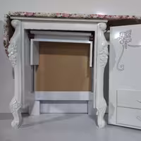 میز چرخ خیاطی آسانسوری نشیمن دار و اتو 