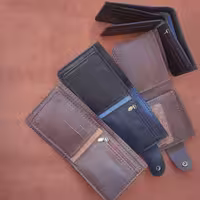 کیف پول چرم طبیعی دست دوز کد 301