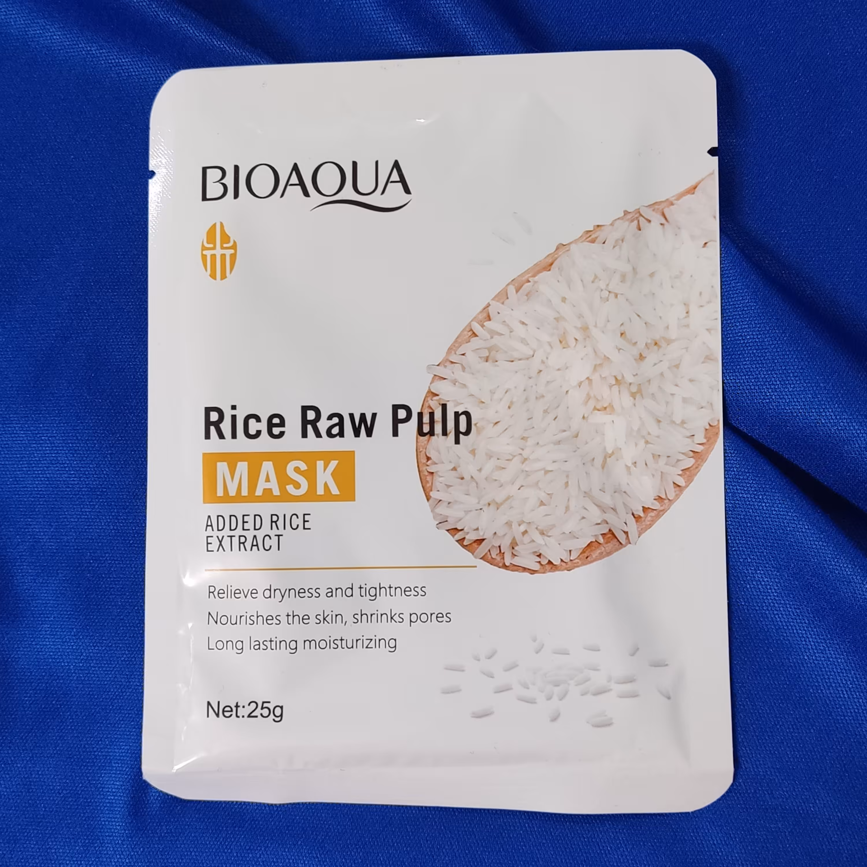 ماسک ورقه ای صورت برنج برند بیوآکوا اورجینال