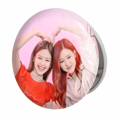 آینه جیبی خندالو طرح گروه بلک پینک Black Pink مدل تاشو کد 14506