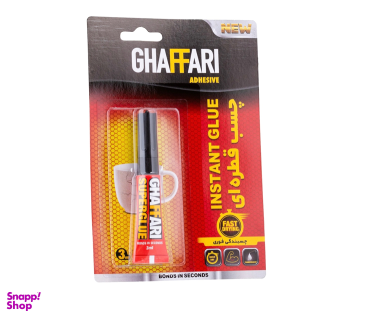 چسب قطره‌ای غفاری (Ghaffari) کد G114 حجم 3 میلی لیتر
