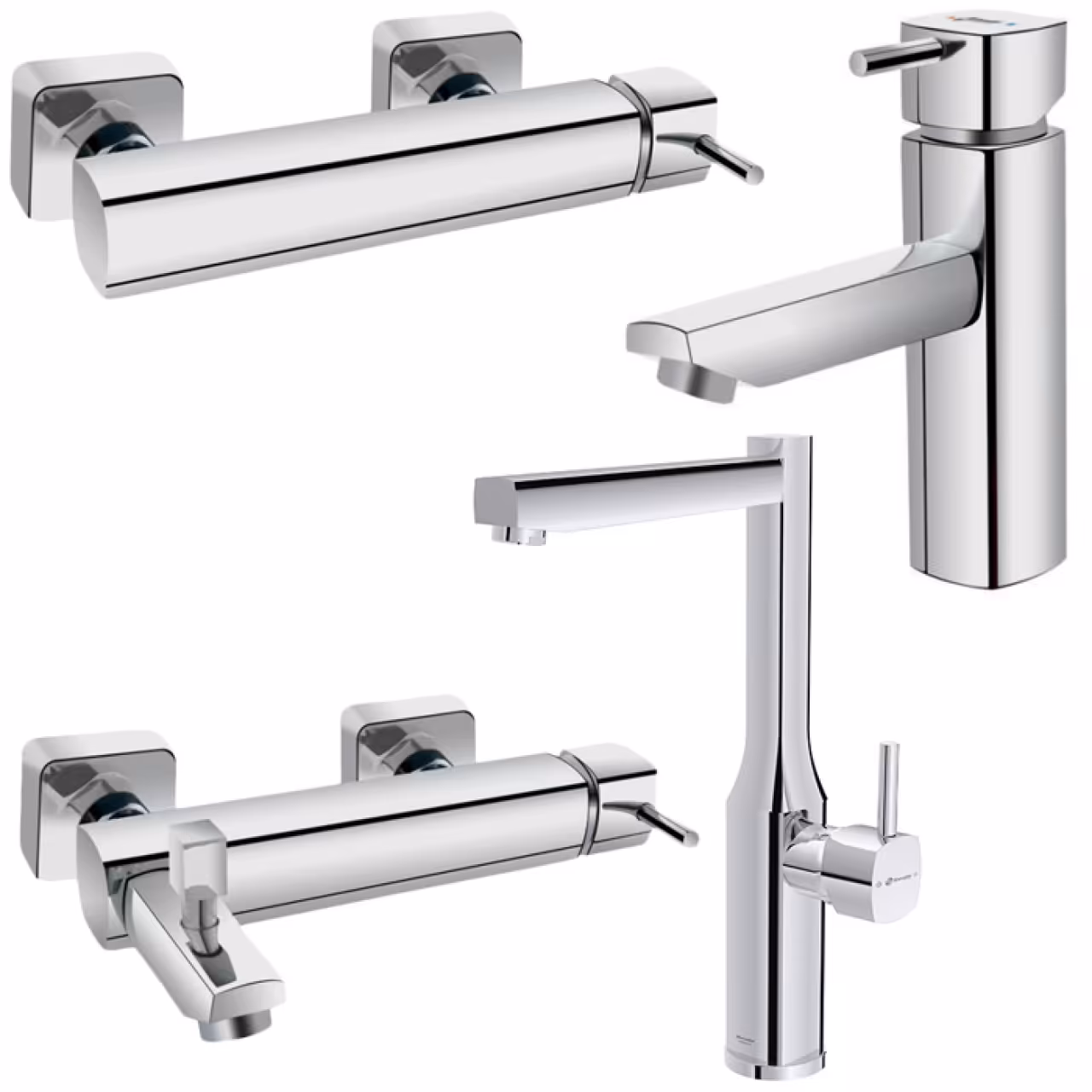 ست شیرآلات شودر مدل یونیک