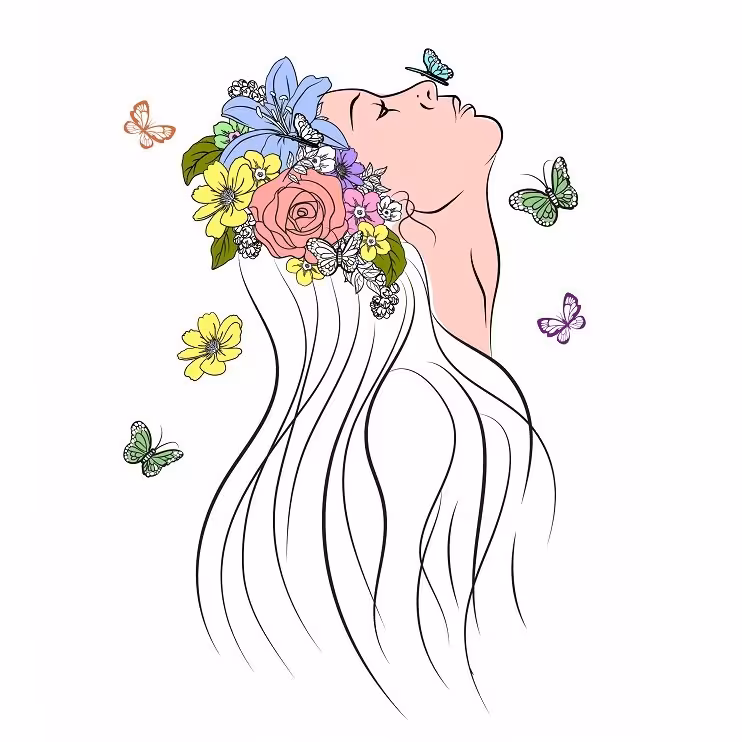 دفتر 100 برگ جلد گلاسه ضخیم 260 گرم، فنری با اندازه A4. یک لایه طلق شفاف محافظ جلد, طرح دختر بهار