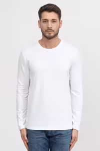 سویشرت سفید مردانه Boss Mix Match LS BIKE Yaka Sweatshirt50379006 Hugo Boss