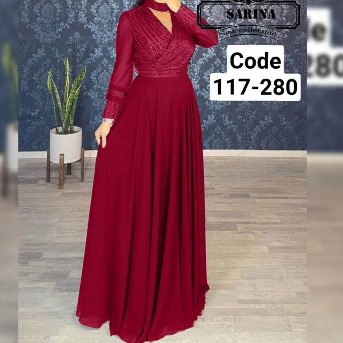 پیراهن ماکسی چپ و راستی کلوش