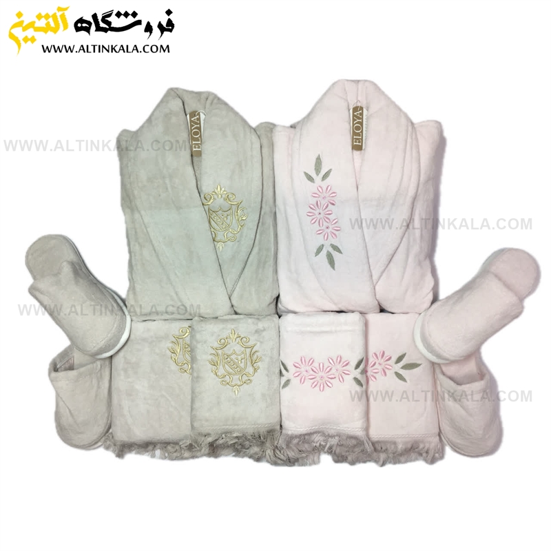 سرویس حوله عروس و داماد 12تکه گلدوزی ELOYA