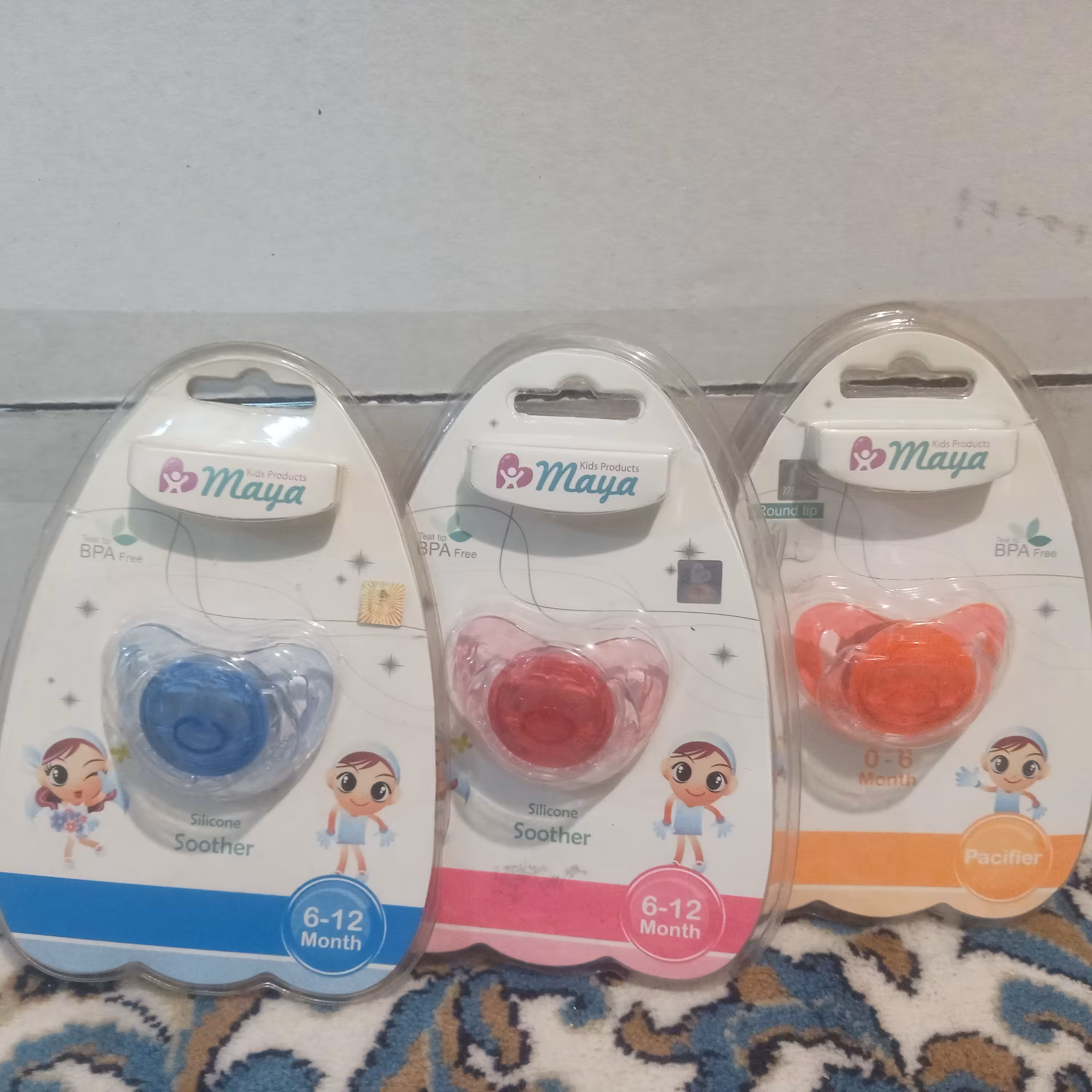 پستانک نوک گرد مایا- موجودی سایز و رنگ در عکس های بعدی