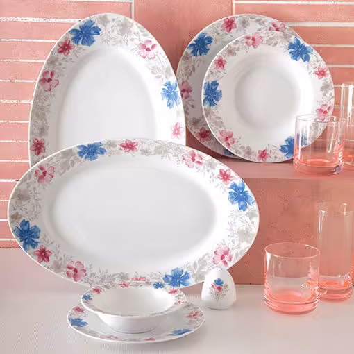 سرویس سیلوین چینی زرین ایتالیا اف 6 نفره 28 پارچه