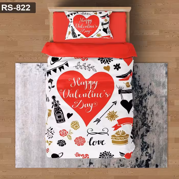 سرویس روتختی 1 نفره تنسل چاپی برندترک لند (Turk Land)  کد rs 822