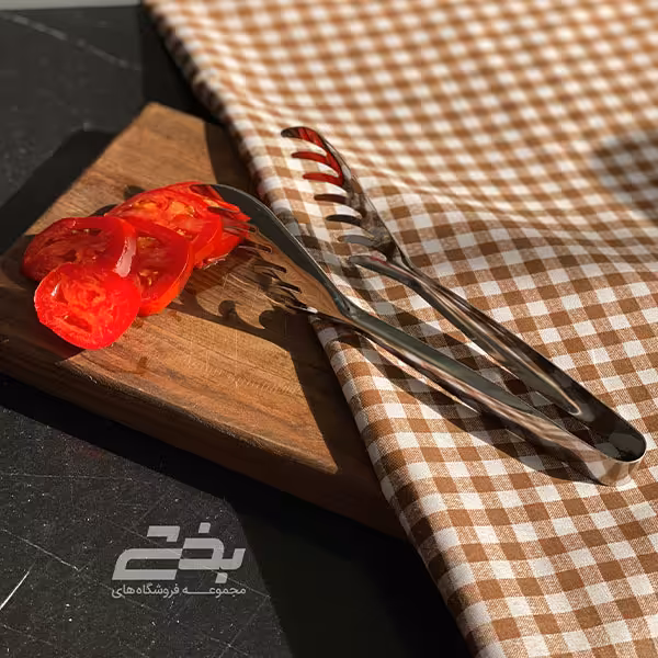 انبر سالاد استیل چنگکی شنیا