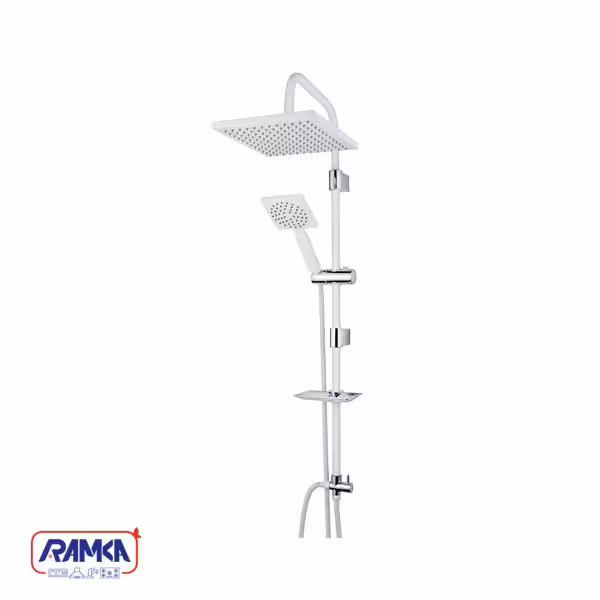 علم دوش دو حالته فلت سفید کاویان