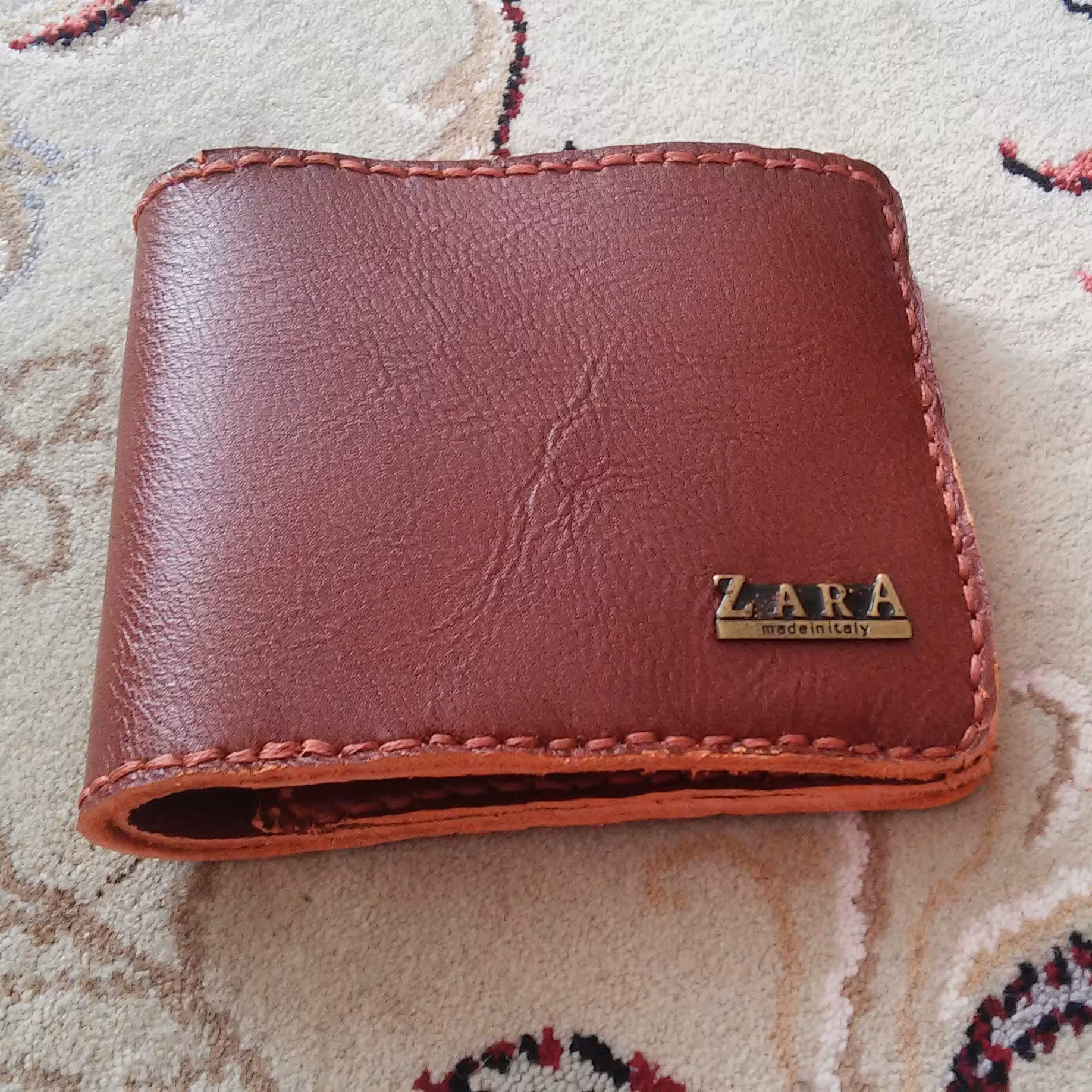 کیف پول چرم طبیعی دستدوزمردانه